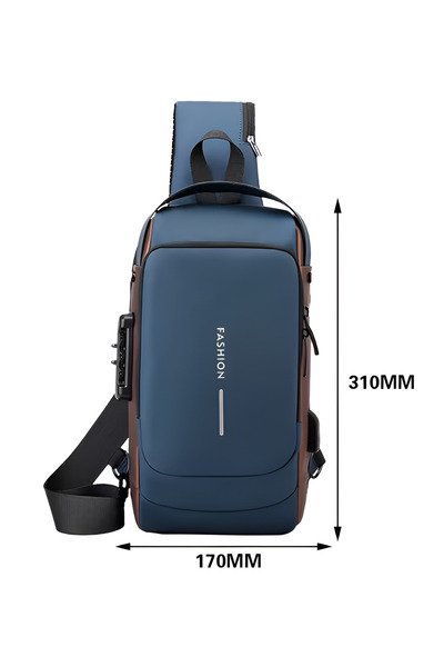 ekinler el aletleri Erkek Büyük Kapasiteli Hırsızlığa Karşı Messenger Çanta S...