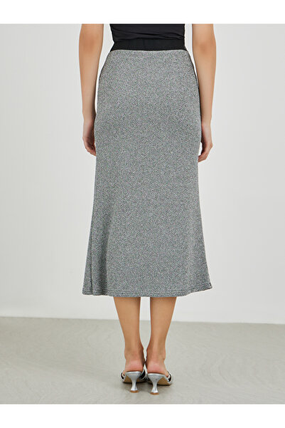 Styli Elastic Waist Bodycon Midi Skirt