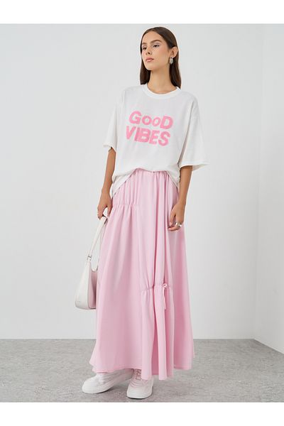 Styli Embroidered Detail Oversized T-Shirt