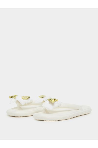 Styli Embellished Bow Detail Flip Flop