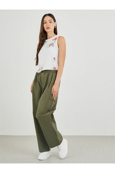 Styli Floral Printed Sleeveless T-Shirt