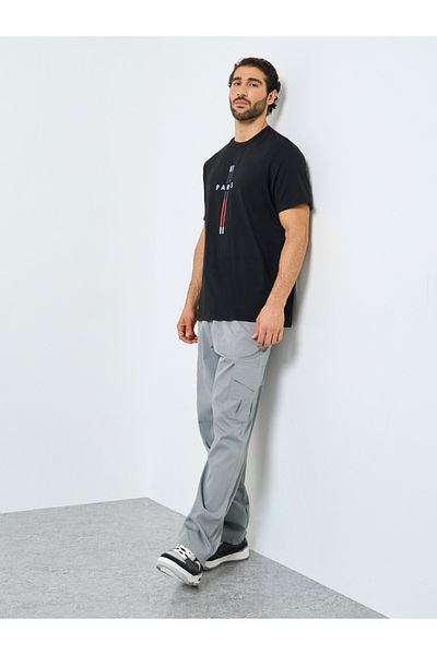 Styli Woven Straight Fit Cargo Joggers
