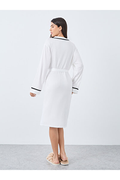 Styli Contrast Piping Pocket Detail Robe