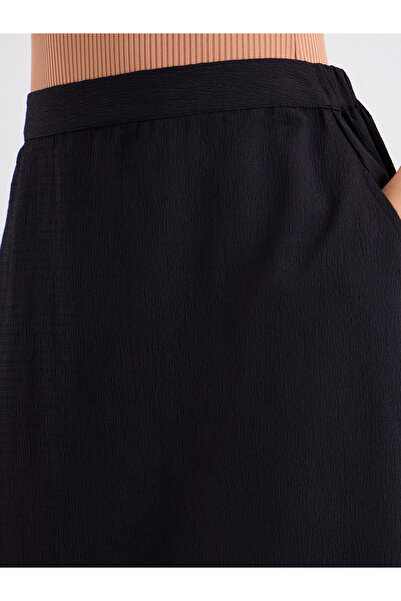 Styli Plain Maxi Skirt with Side Slit Detail
