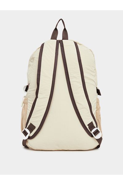 Styli Women Cream Contrast Drop Backpack