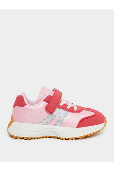Styli Panelled Sneakers with Hook and Loop Closure