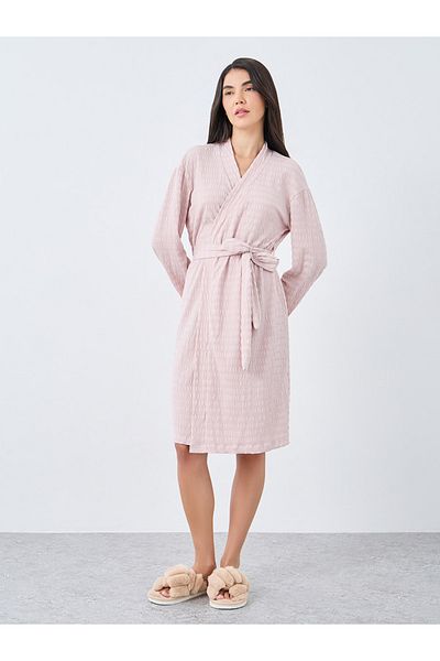 Styli Textured Jersey Broad Edge Robe