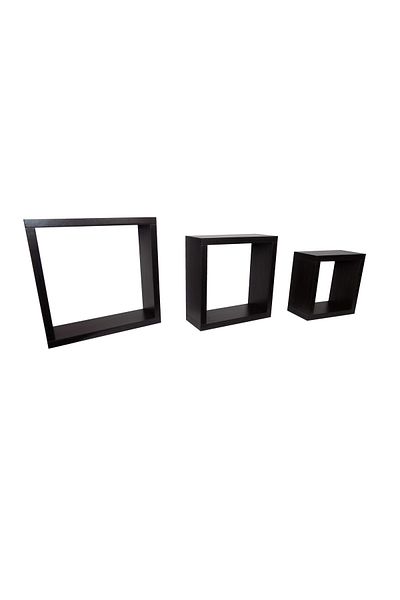 OEM Set of three wall shelf cubes Cubico Wenge Model CUB 11002