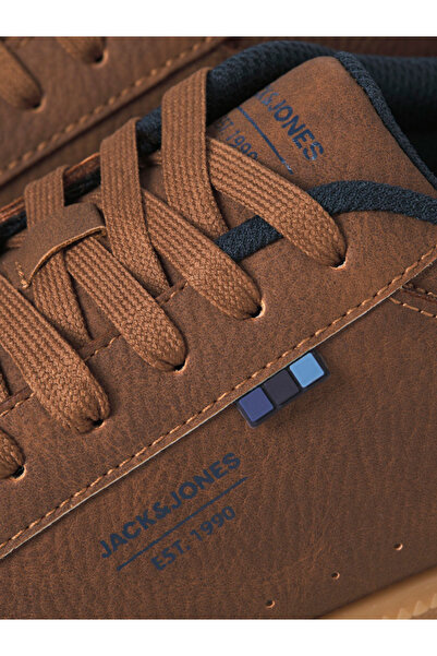 Jack & Jones Solid Brown Lace Up Casual Sneakers