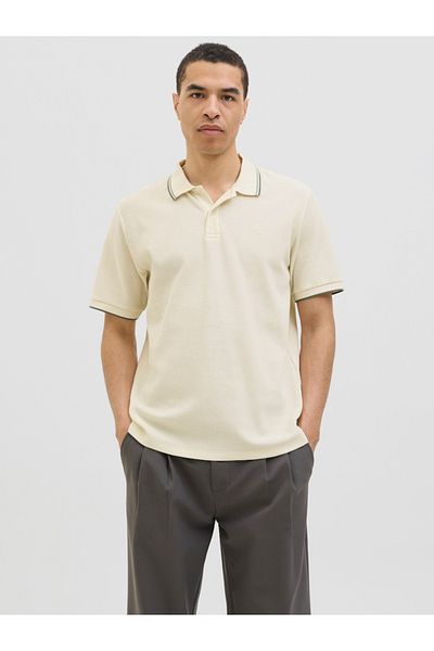 Jack & Jones JJEaustiin Textured Knit Regular Fit Polo