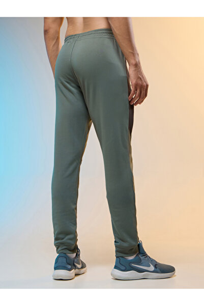 Technosport By Styli Contrast Side Panel Slim Fit Track Pants