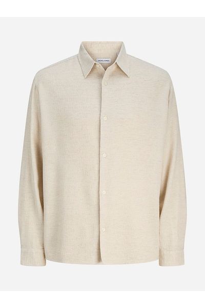 Jack & Jones Jjleo Jacquard Long Sleeve Shirt