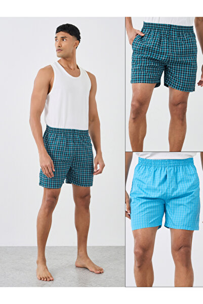 Styli عبوة من قطعتين - بوكسر منسوج منقوش متنوع