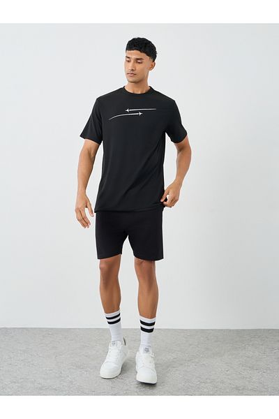 Styli Graphic Print Round Neck Short Sleeve T-Shirt