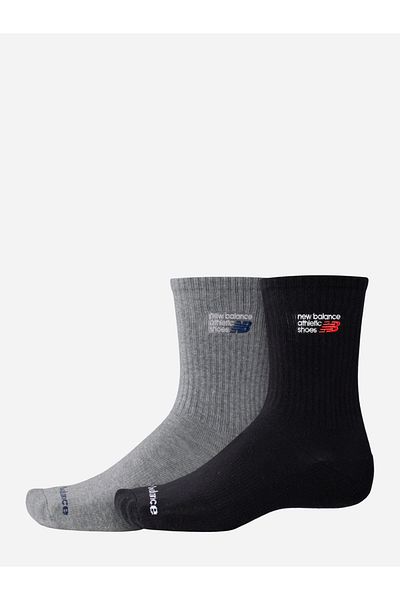 New Balance Pack of 2 - Embroidery Graphic Midcalf Socks