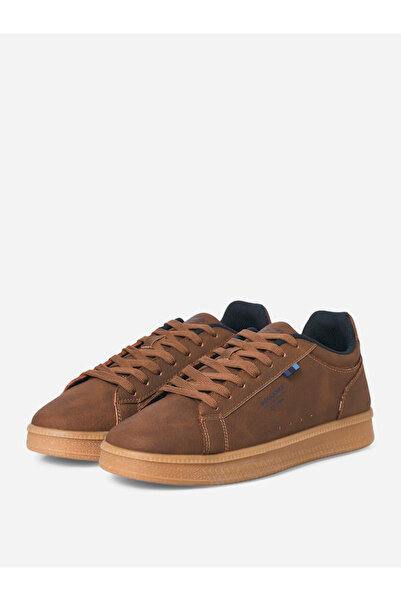 Jack & Jones Solid Brown Lace Up Casual Sneakers
