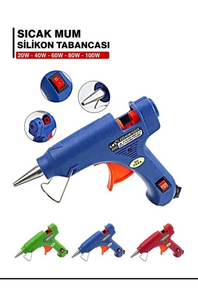 Beyazıt 20 Wat Mum anahtarlı Silikon Eritme Silikon Tabancası