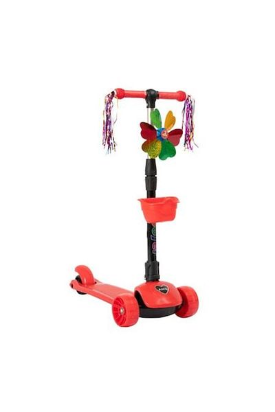 Mixbo Trotineta Copii Scooter Pliabila Mixbo, 3 - 8 Ani, Ghidon Reglabil, Auto-echilibrare, Rosu, Cosulet,