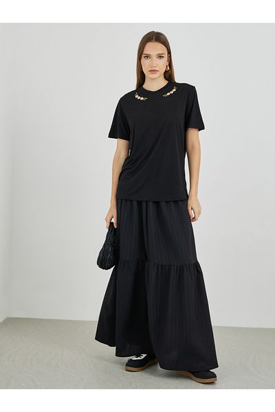 Styli Embroidery Detail Oversized T-Shirt