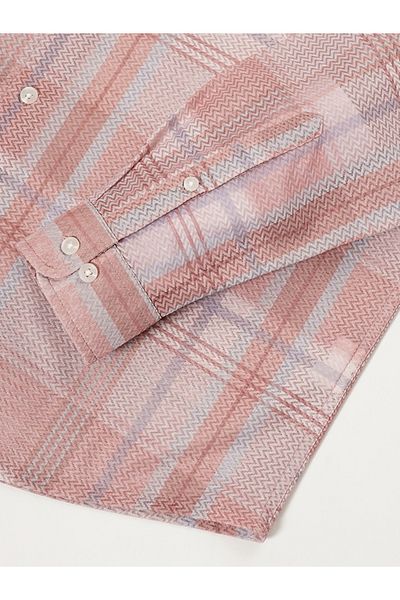 British Club By Styli Checked Regular Fit Shirt with Chest Pocket