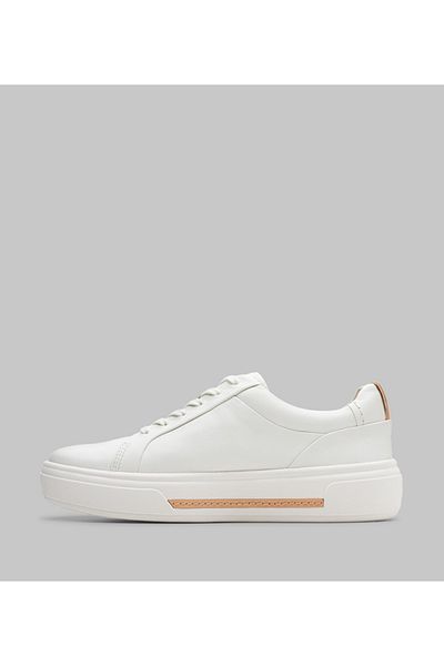 CLARKS Ecru Women's Hollyhock Walk Trainers