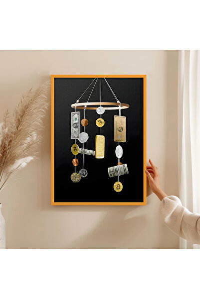 HOMEPACK Wooden Frame Painting Framed Poster Artistic Wall Decor Tk/1501