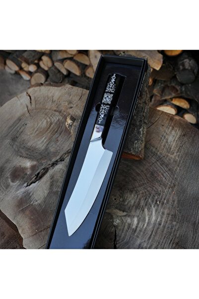 kösemehmet El İşçiliği Profesyonel Şef Bıçağı – Dayanıklı Çelik - Santaku Model