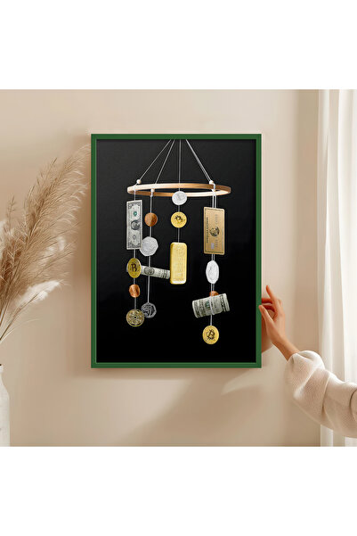 HOMEPACK Wooden Frame Painting Framed Poster Artistic Wall Decor Tk/1501