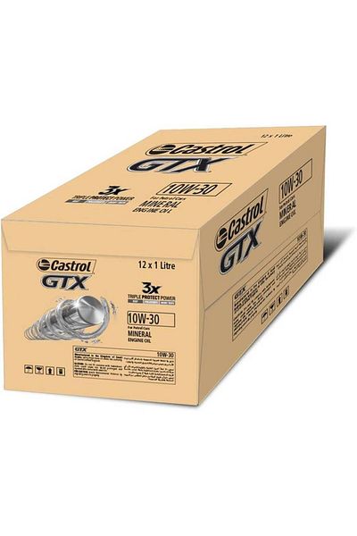 CASTROL GTX Engine Oil 10W-30, Carton of 12