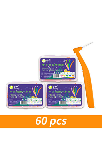 Choice8 60 قطعة فرشاة أسنان بزاوية 1.2 مم لتقويم الأسنان فرشاة ناعمة دقيقة لأقواس الأسنان Cle