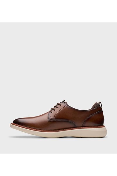 CLARKS Brown Men's Brantin Plain Derby Shoe
