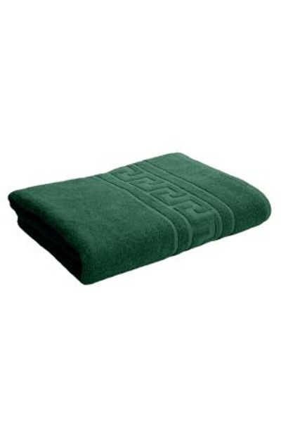 Ralex Body Bath Towel 70 x 140 cm 100% Cotton, Greek Border 500 gsm, Green
