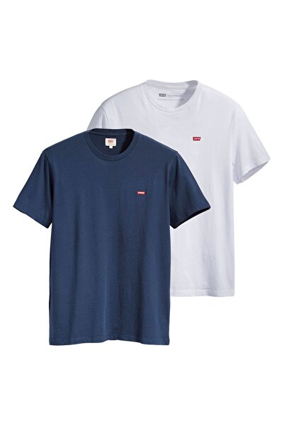 Levi's Herren T-Shirt 2er Pack - "Original Housemark Tee", Rundhals, Baumwolle