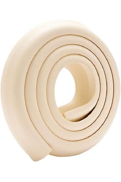 Generic Baby Safety Edge Protector, L-Shaped Foam Corner Guards, Cream White, 2 Metres