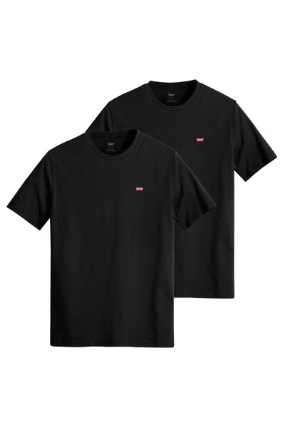 Levi's Herren T-Shirt 2er Pack - "Original Housemark Tee", Rundhals, Baumwolle