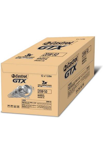 CASTROL Engine Oil 20W-50 Carton 12 Pieces