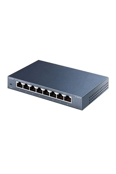 TP-LINK مفتاح شبكة سطح المكتب جيجابت ذو 8 منافذ TL-SG108 - موزع شبكة محلية عالي السرعة - Green8