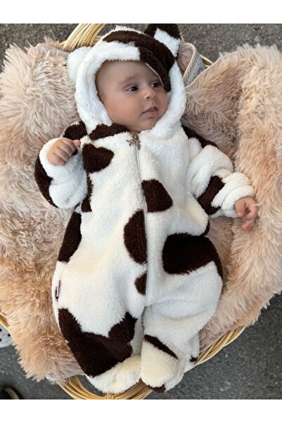 Minizade Wellsoft Plush Unisex Zippered Printed Winter Baby Sleeping Bag Baby Rompers Kids Jumpsuit