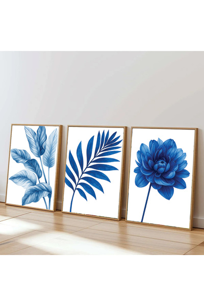 Dekorsiahome 3 Pcs Wood Frame Living Room Hall Kitchen Table Set Set3338