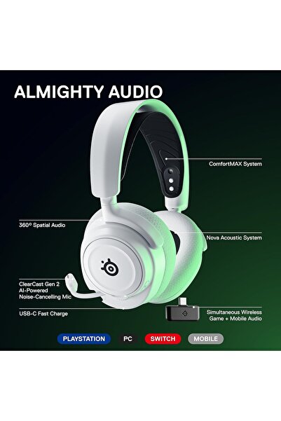 SteelSeries Arctis Nova 7X Wireless Xbox Series X/S Gaming Headset - White