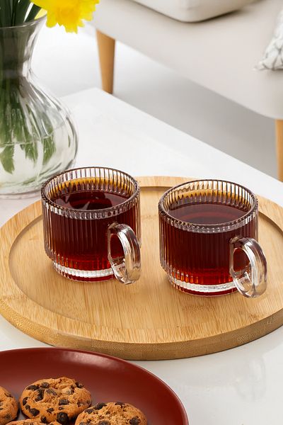 Porsima Salvador Set of 6 Transparent Glass Water and Soft Drink Glasses - Glass Set 160 ml