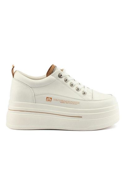 Guja 25K313 Women's Genuine Leather High Sole Sneaker Shoes