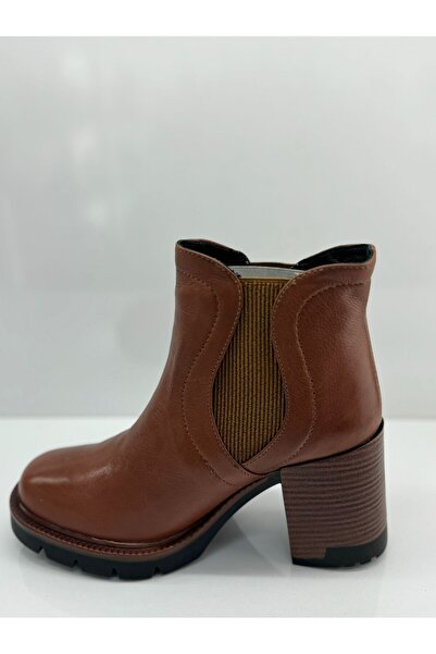 BEN AYAKKABI YENİ SEZON HAKİKİ DERİ KADIN YÜKSEK BOT LASTİKLİ
