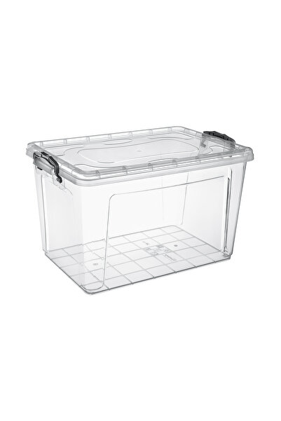 Waldern Home Detergent Soap Towel Deep Fit Storage Container Box with Lockable Lid 30 Lt