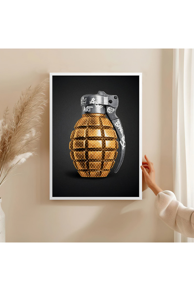 HOMEPACK TABLO CU CADRU DE LEMN POSTER CU CADRU DECOR ARTISTIC DE PERETE TK/1504