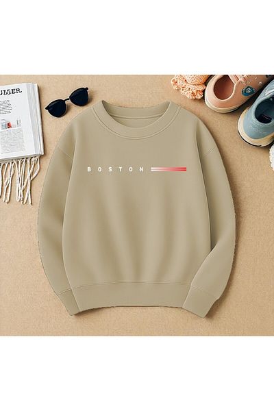 uyguntarz Unisex Bostonuyazi(Byz) Design Printed Sweatshirt