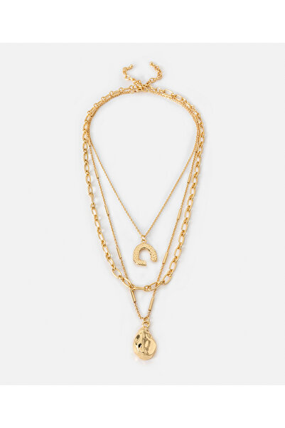 İpekyol Karma uçlu zincir kolye seti