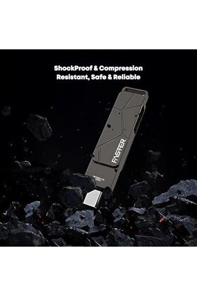Faster 128GB USB-C Flash Drive, USB 3.1 OTG Memory Stick, Dual-Port USB-A & USB-C, High-Speed Transf