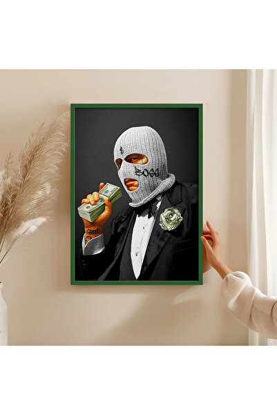 HOMEPACK Wooden Frame Painting Framed Poster Art Wall Decor Tk/1506