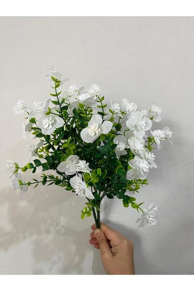 LABURN Buchet de flori artificiale uscate colorate, flori de mireasă, flori ornamentale, flori în ghiveci, buxus emailat